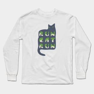 RunCatRun Anteater Cat Long Sleeve T-Shirt